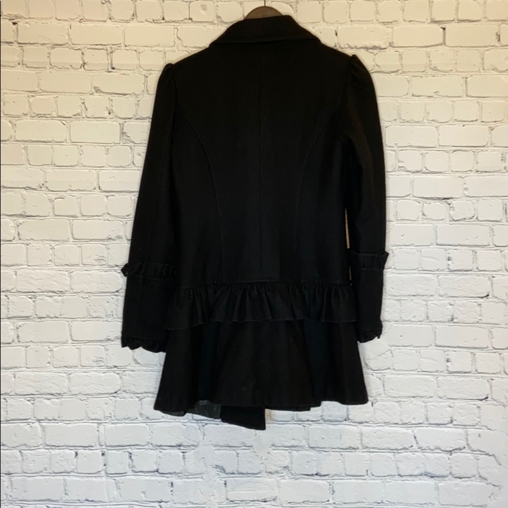 Women’s Black Pea Coat - Picture 3 of 6